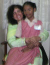 Jyoti with her sponsored child