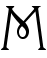 The letter M