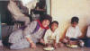 Jyoti visiting children at midday meal